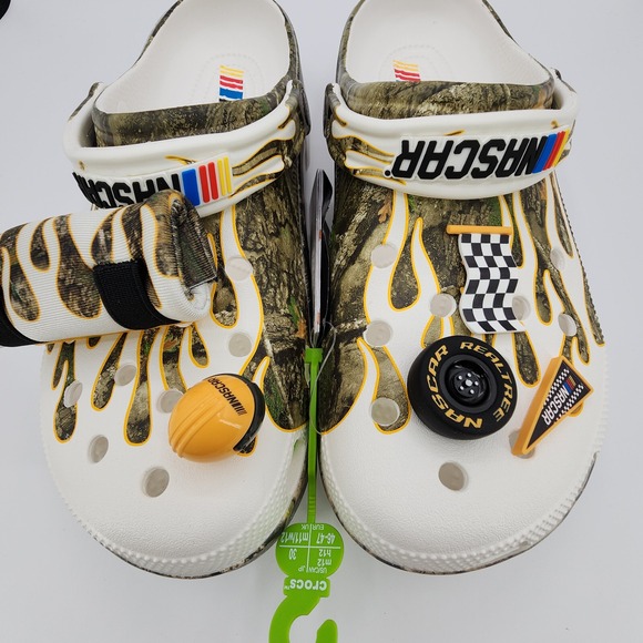 Crocs x Nascar Realtree Classic Clog Mens Sz 12 Jibbitz Drink Holder NEW w/‎ Tag main image 13